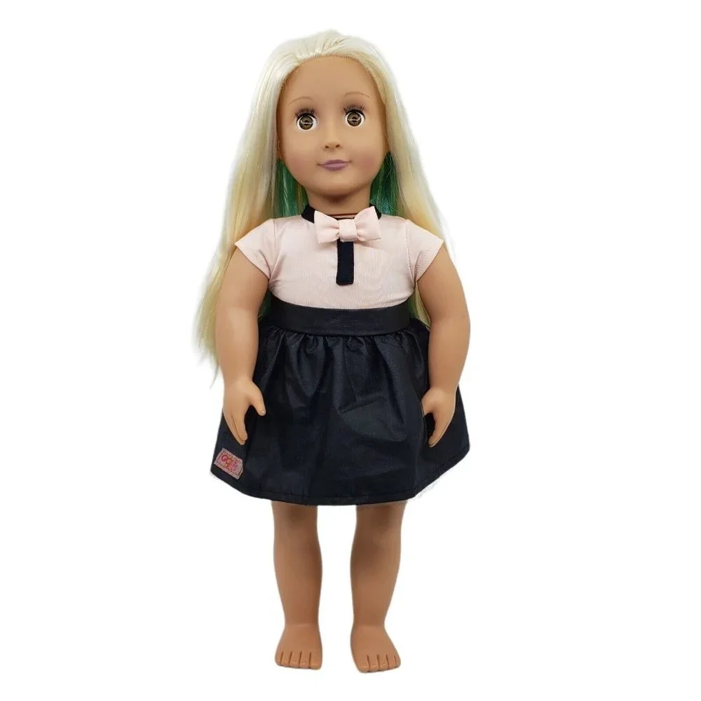 Our Generation Amya Deco Doll Blonde Green Hair Hazel Eyes Fashion Toy 18 in - Picture 1 of 12